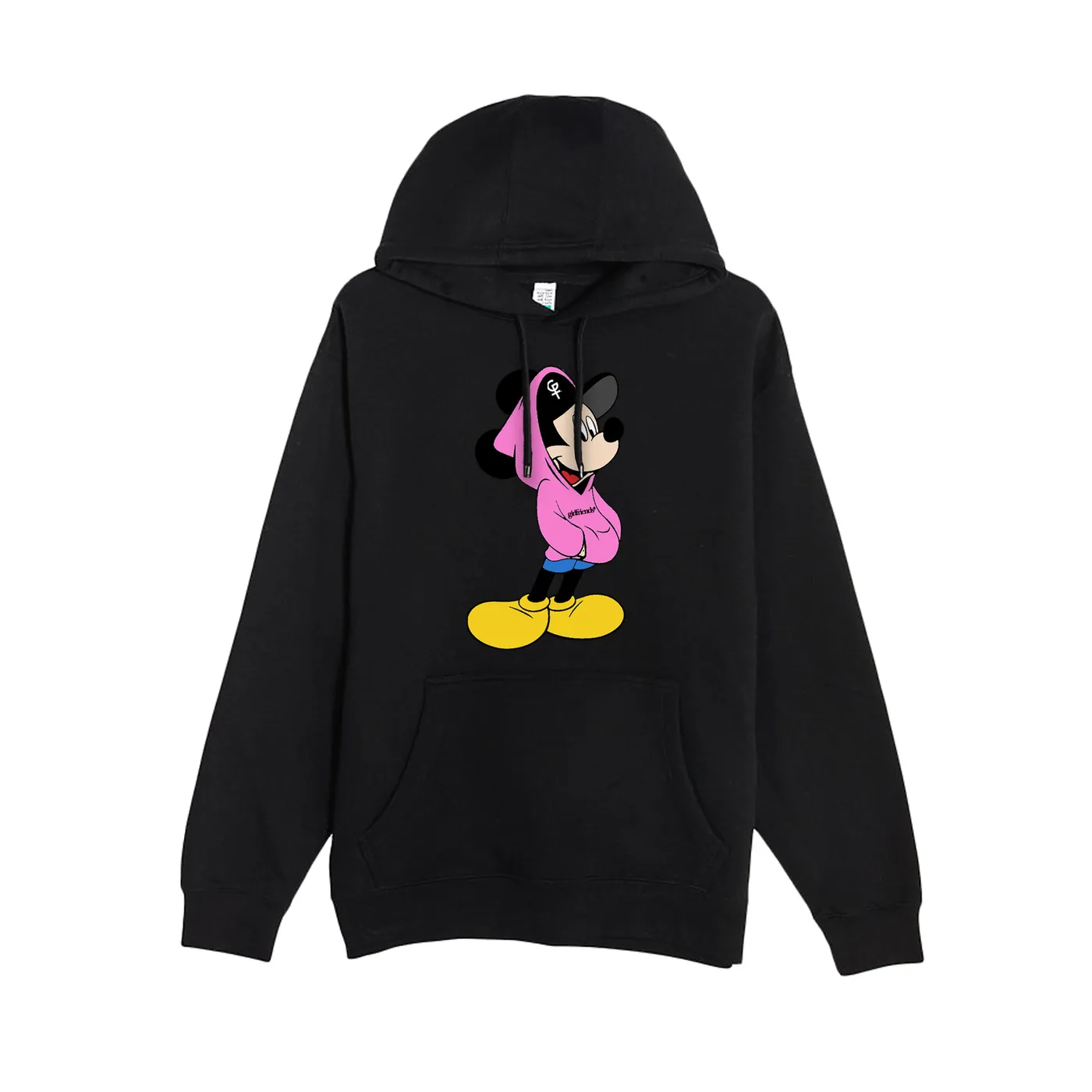 girlfriends Ricky Rat Pullover Hoodie - Black