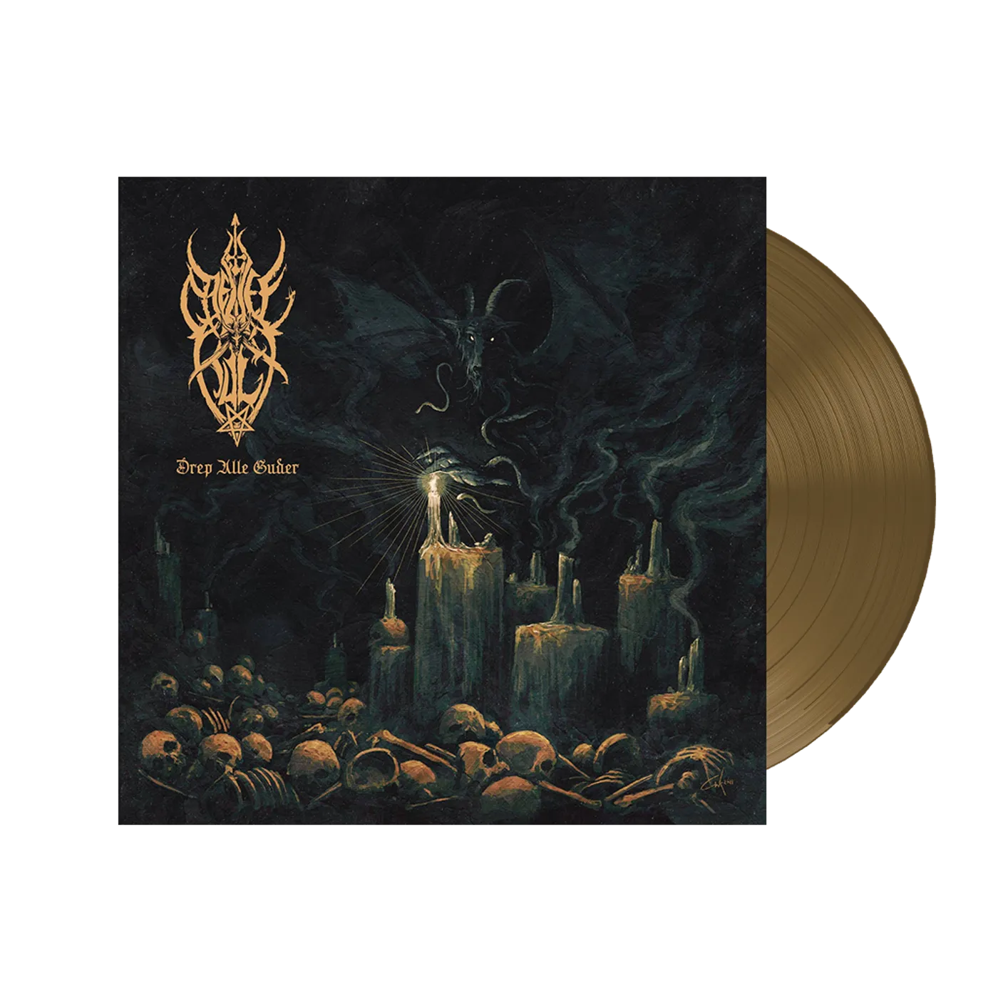 Djevelkult - Drep Alle Guder (Gold Vinyl)