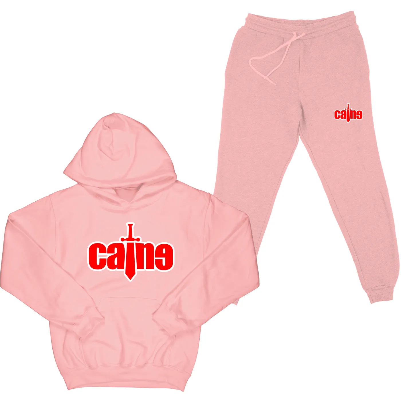 Caine Outline Sword Logo "Pink" Sweatsuit