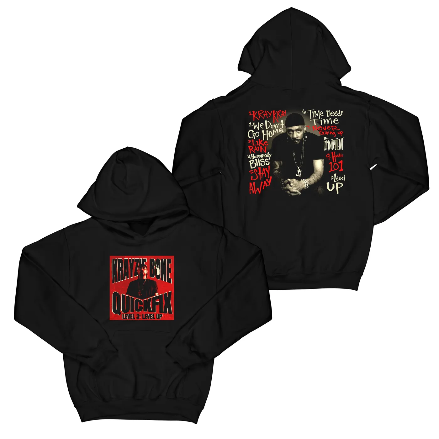 Krayzie Bone QuickFix 3 "BLACK" Hoodie