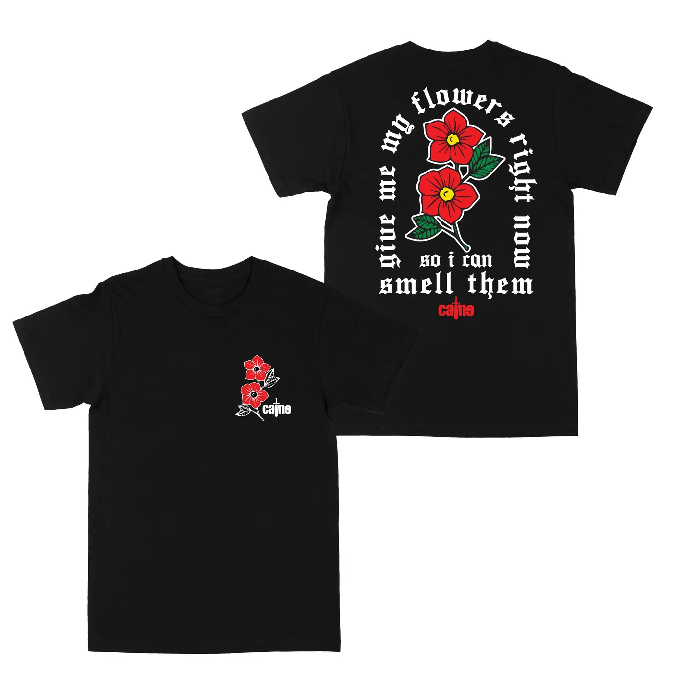 Caine Flowers "Black" Tee