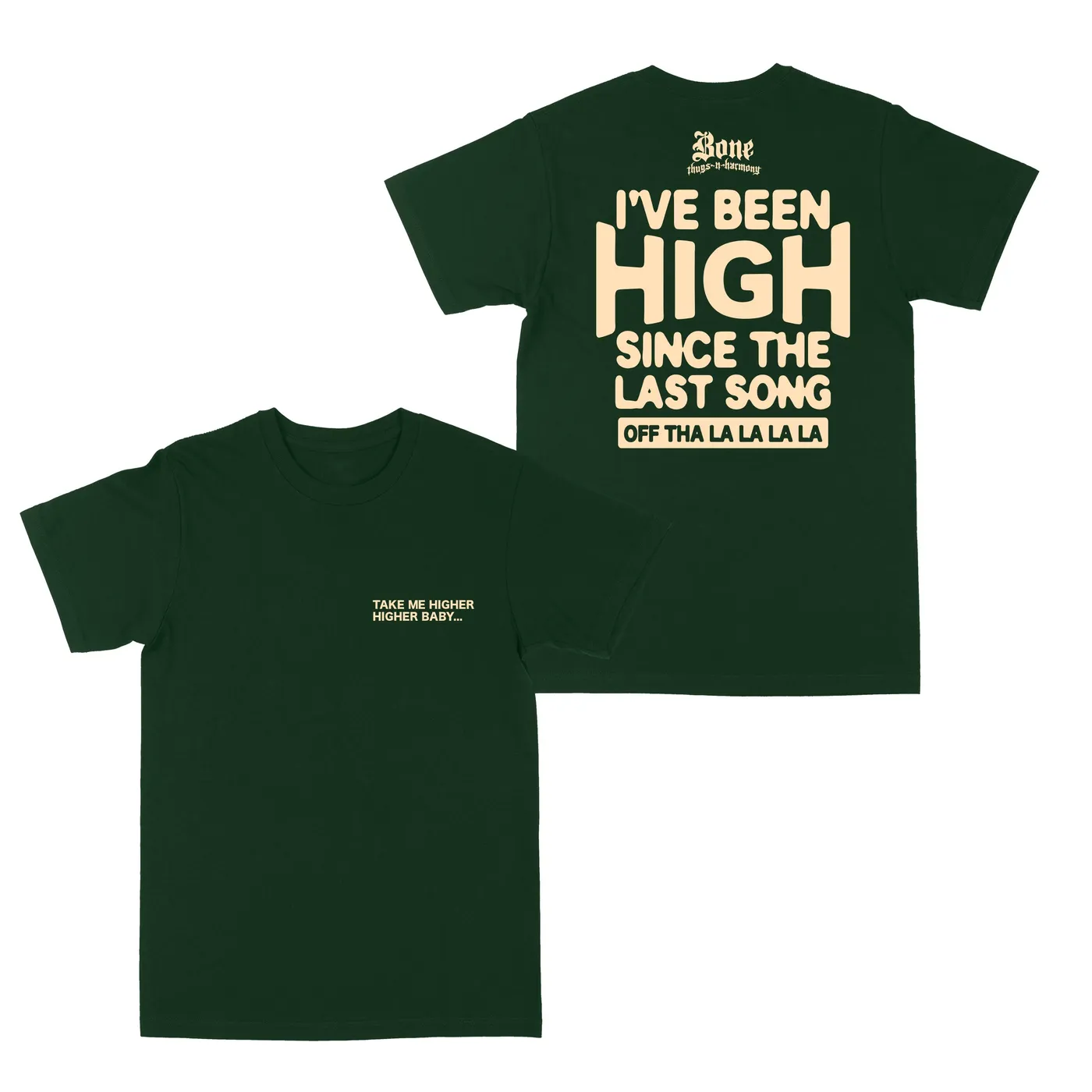 Bone Thugs-N-Harmony Weed Song "Forest Green" Tee