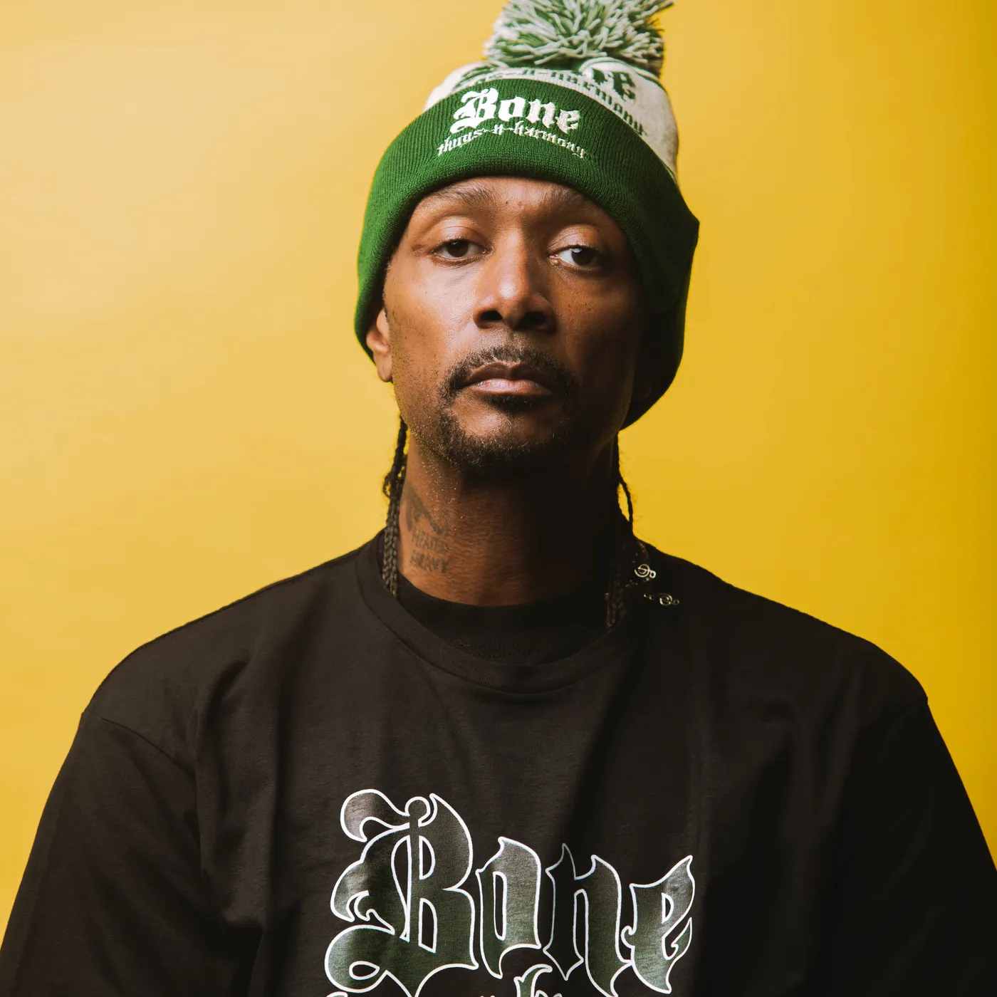 Bone Thugs-N-Harmony Classic "Cream/Forest Green" Beanie