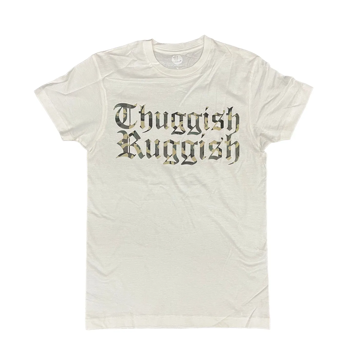 Bone Thugs-N-Harmony CLEARANCE Thuggish Ruggish "Camo Logo" White Tee