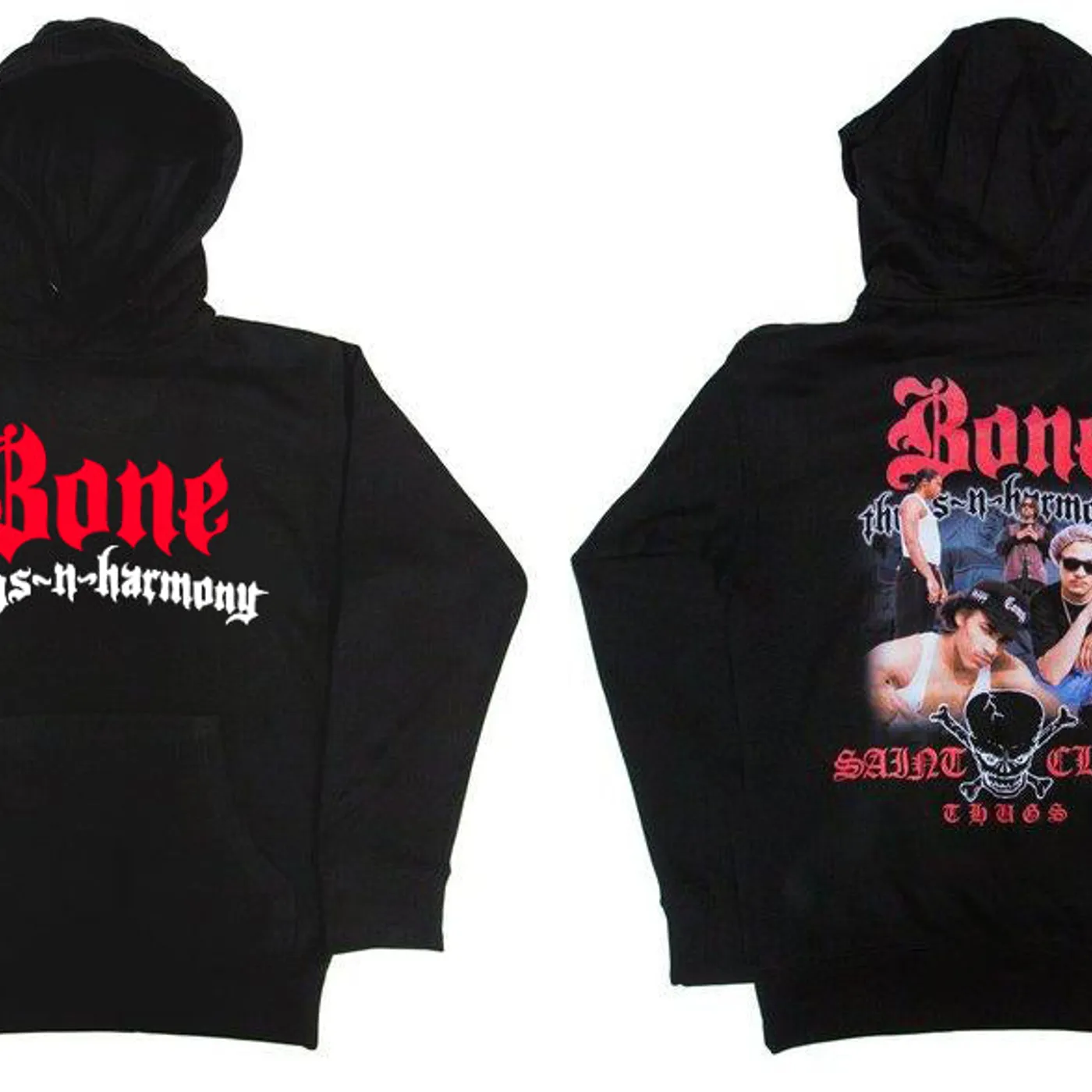 CLEARANCE Bone Thugs-N-Harmony "Saint Clair Thugs" Front and Back Hoodie