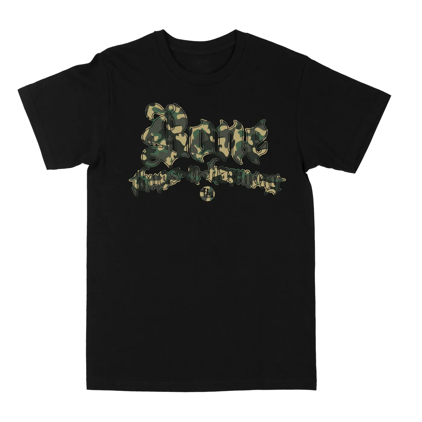 CLEARANCE Bone Thugs-N-Harmony "Camo Logo" Black Tee