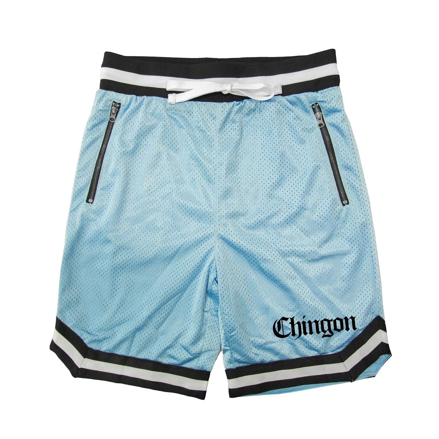 George Lopez Chingon "Small Logo" Sky Blue Mesh Shorts