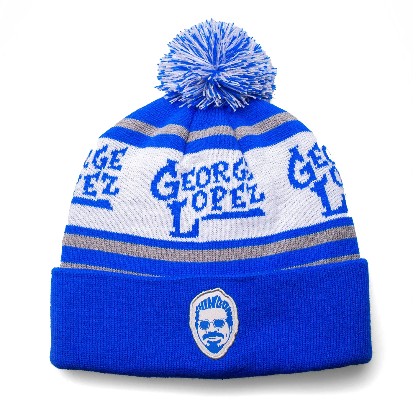 George Lopez Beanie Royal/White