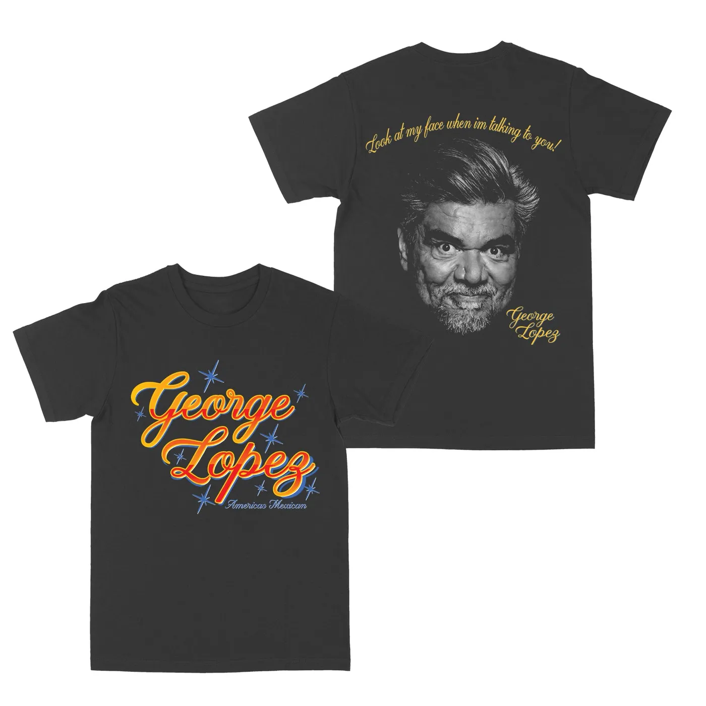 George Lopez Americas Mexican "Vintage Black" Tee