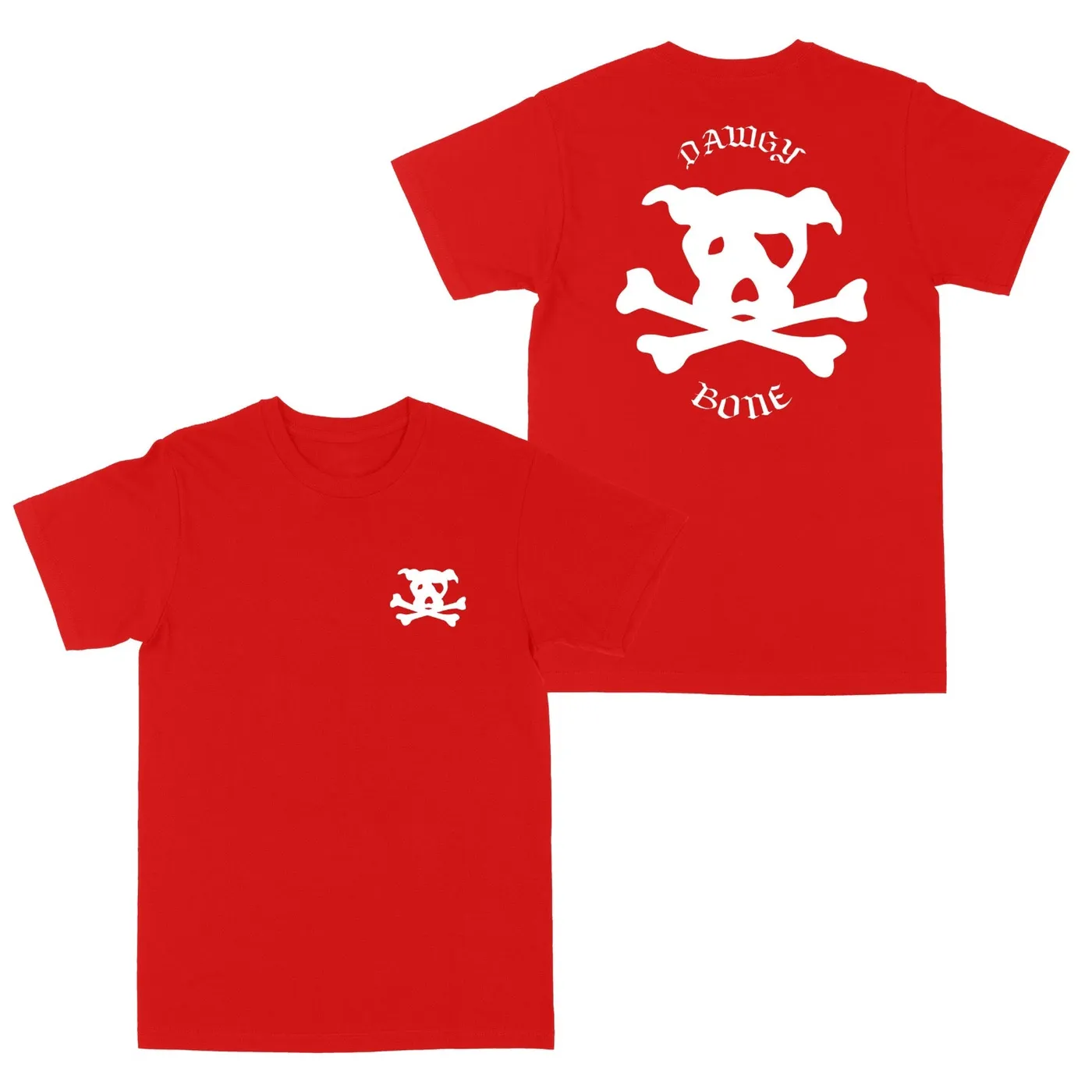 Rucci Dawgy Bone "Front / Back" Red Tee