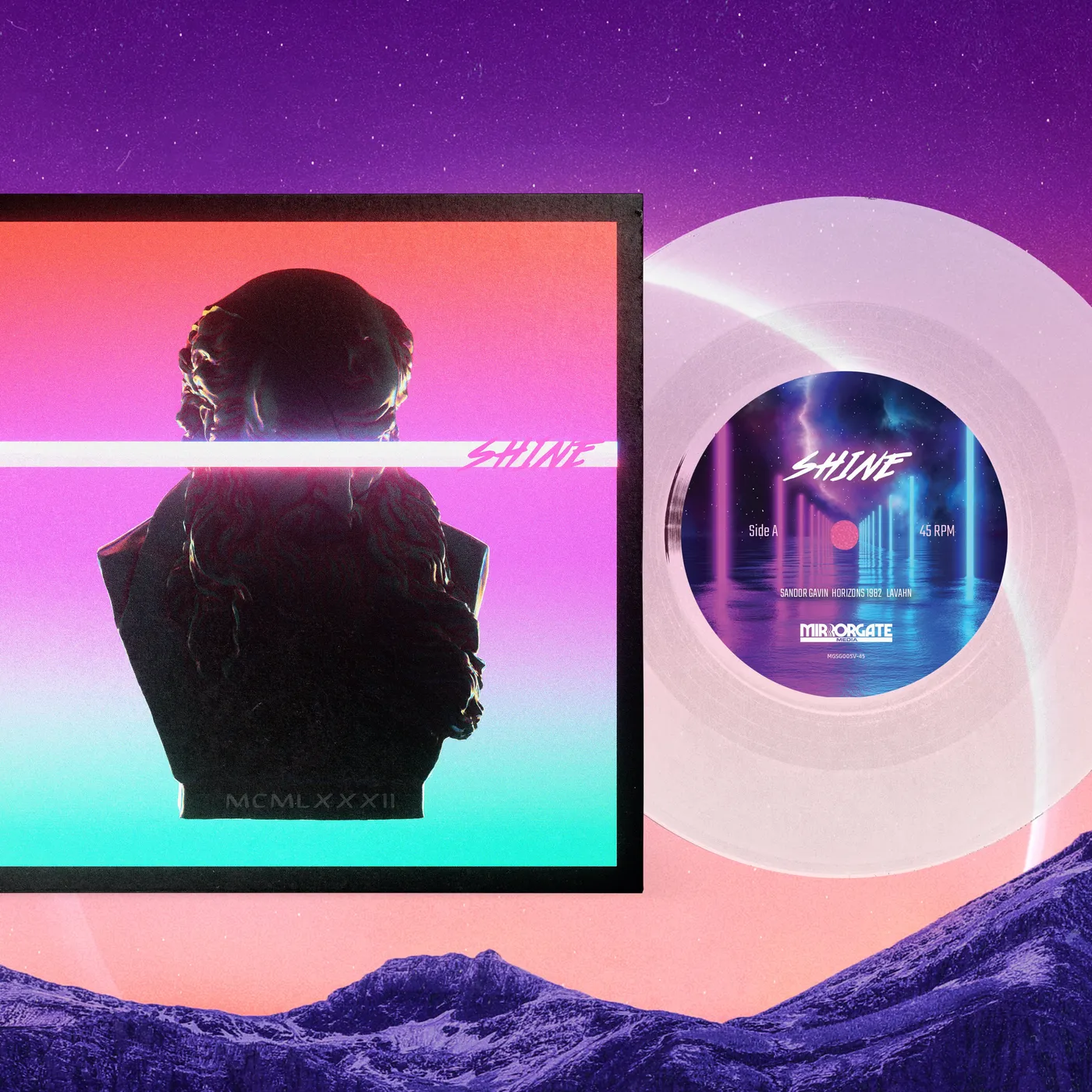 Sandor Gavin Shine 7" (w/Fear of Tigers Remix) 45rpm Vinyl