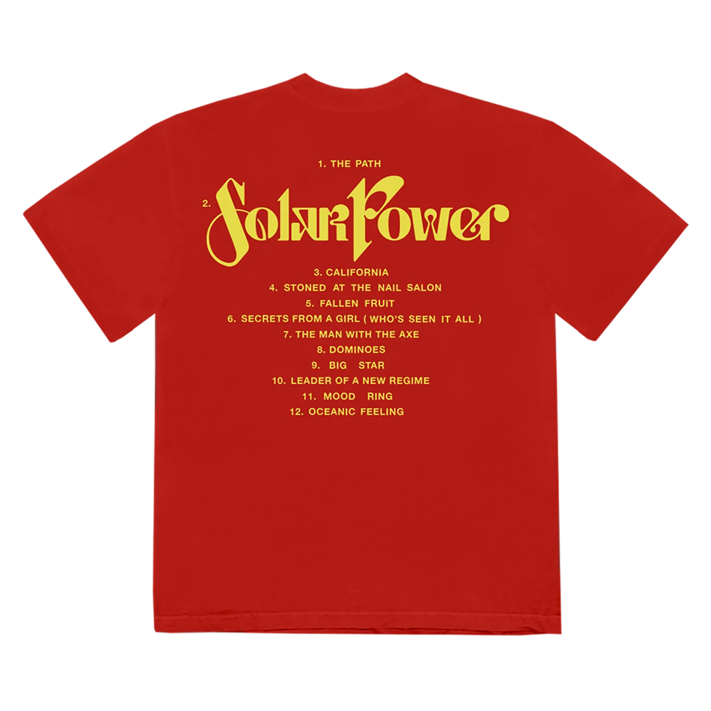 Lorde Solar Power Tracklist T-Shirt I