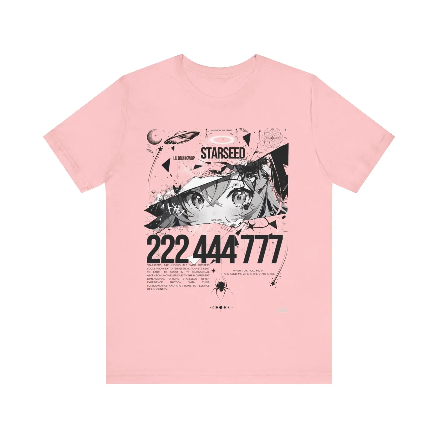 Lil Bruh Gwop STARSEED IN GWOP WE TRUST TEE - BLACK/MULTI COLORS