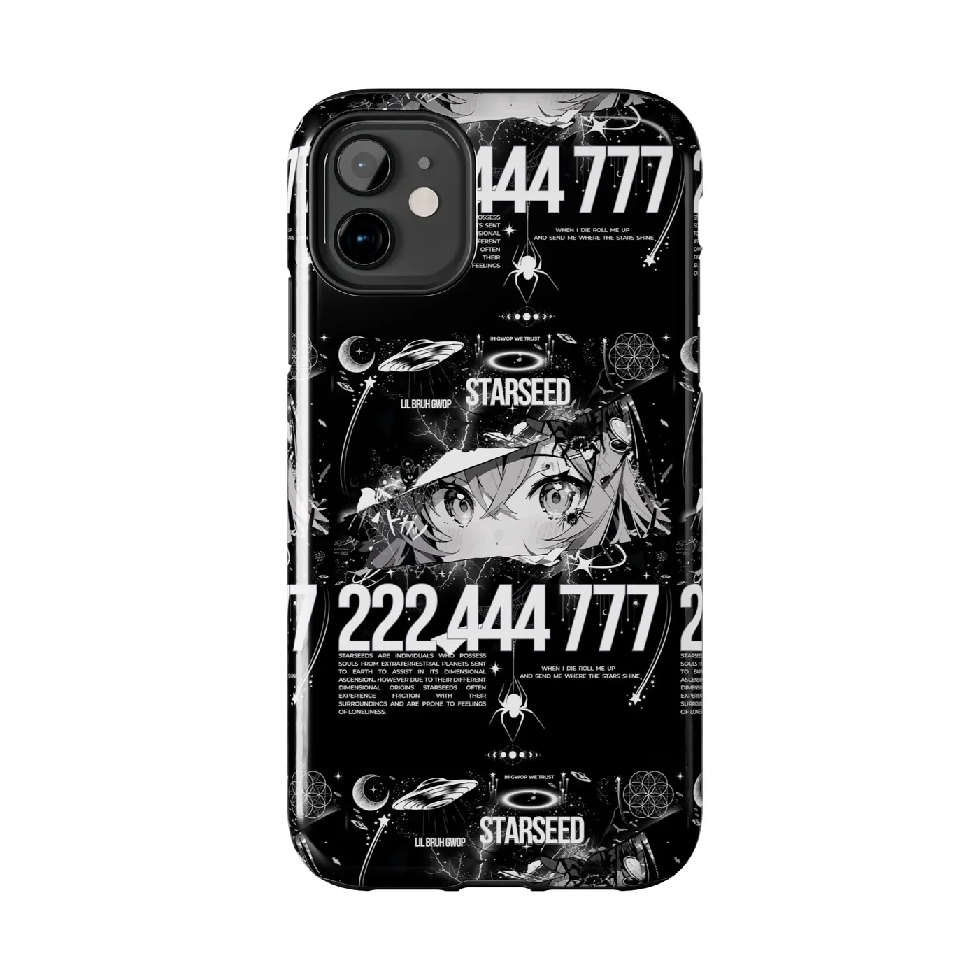 Lil Bruh Gwop STARSEED IN GWOP WE TRUST PHONE CASE - BLACK