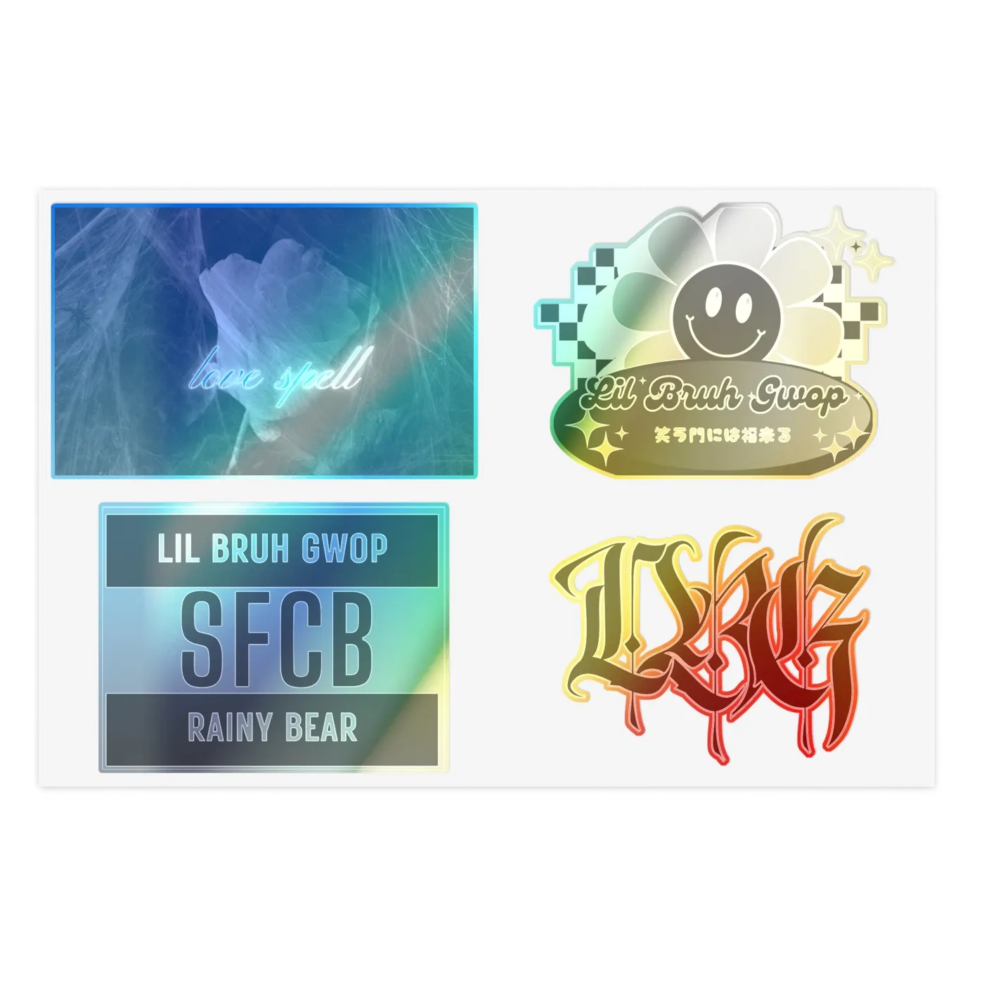 Lil Bruh Gwop STICKER SHEET 5 PACK