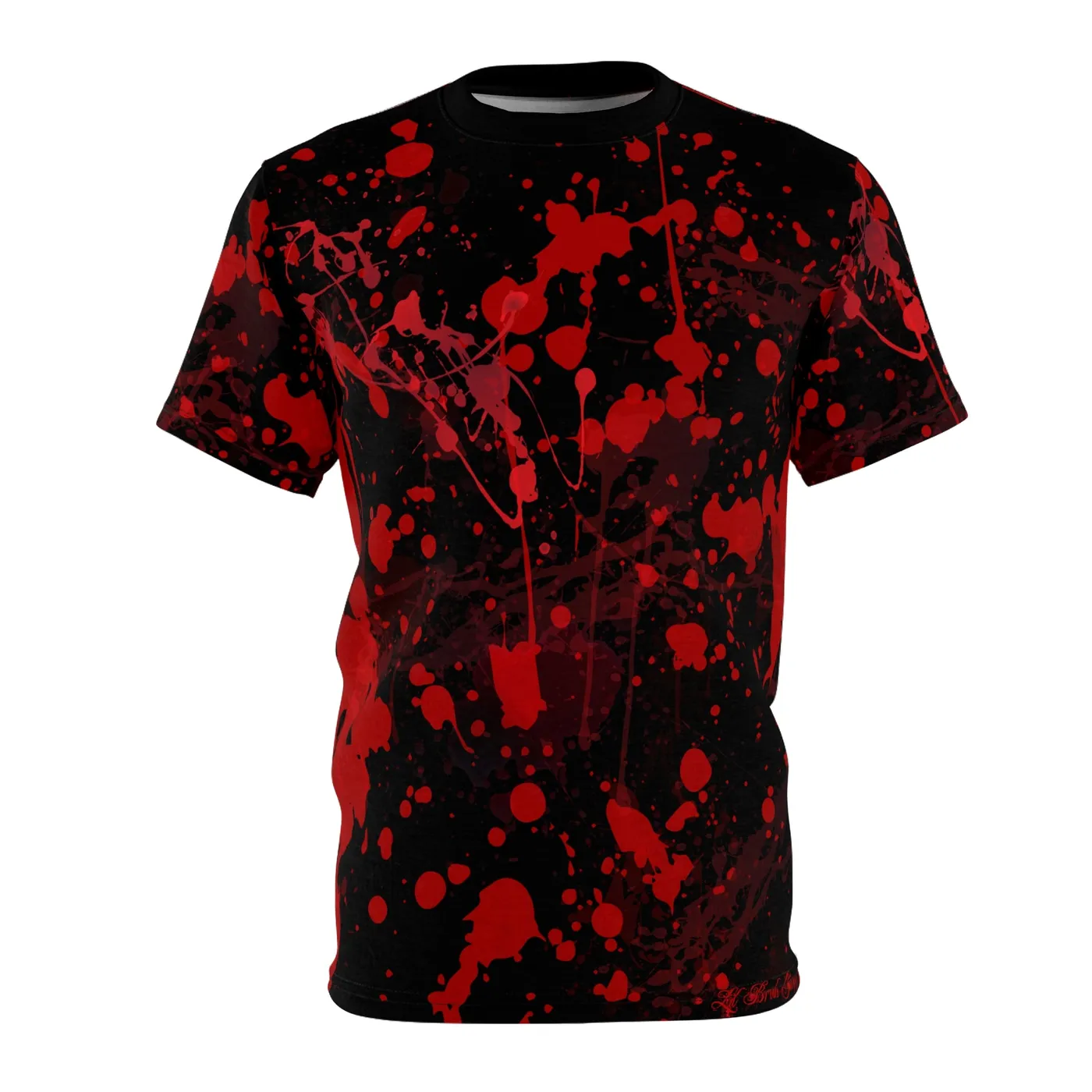 Lil Bruh Gwop BLOOD SPLATTER TEE - BLACK