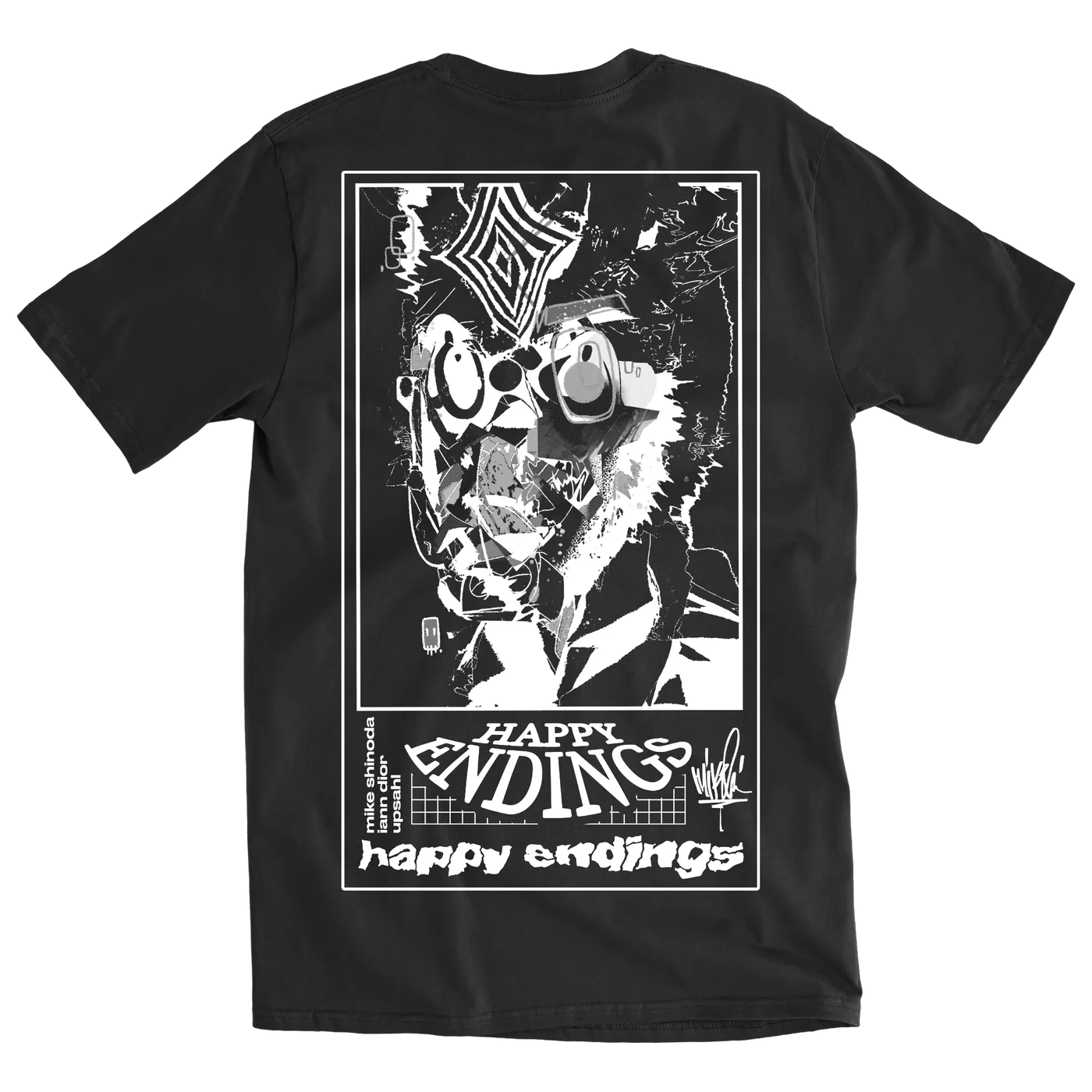 Mike Shinoda Happy Endings B&W Tee