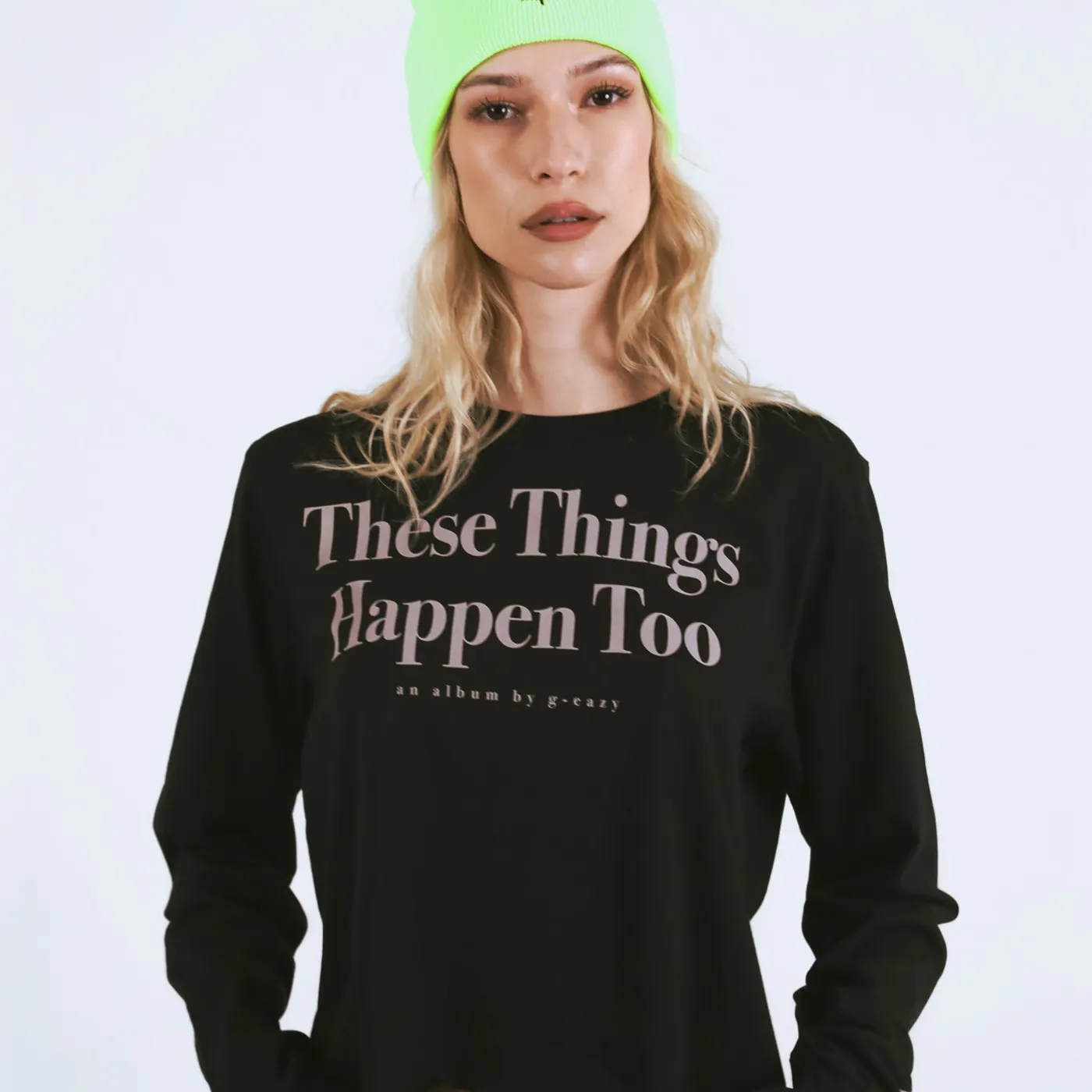 G-Eazy TTHT Typography Crop Long Sleeve