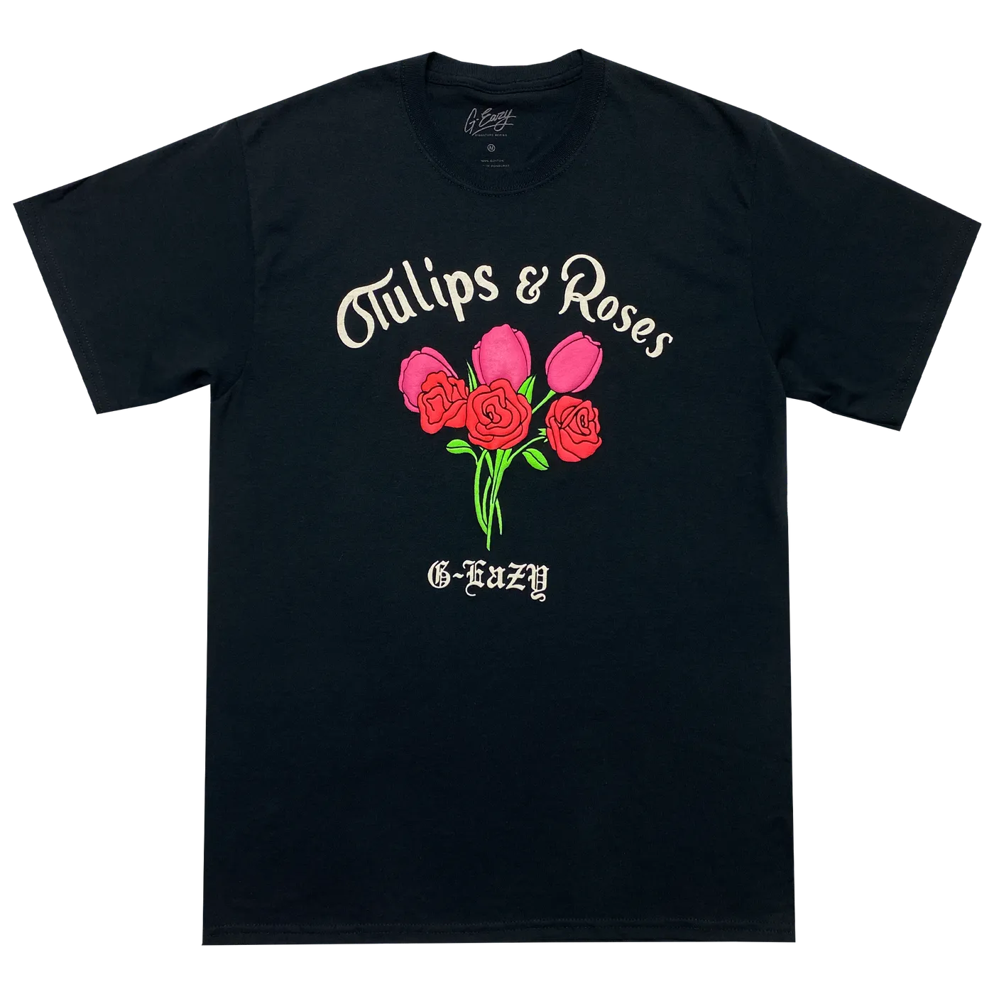 G-Eazy Tulips & Roses Black Tee