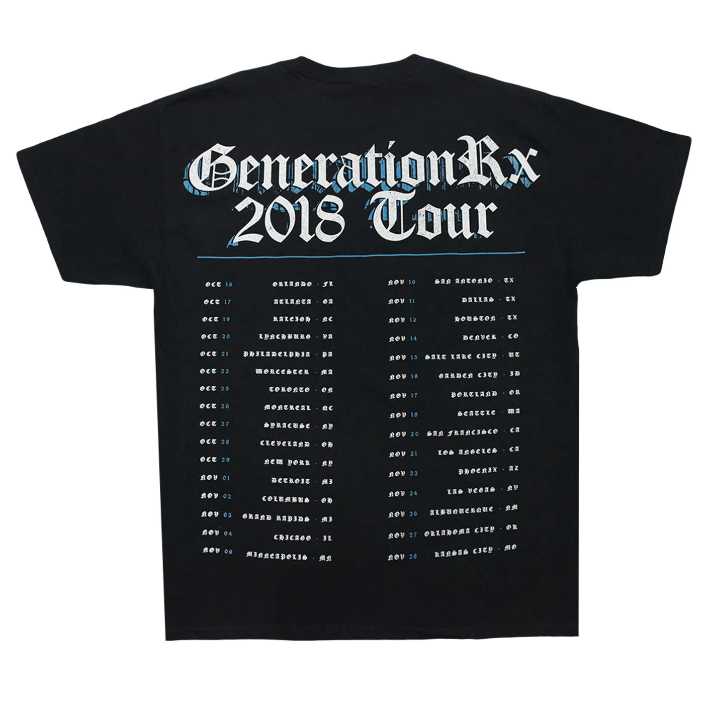 Good Charlotte Generation Rx Tour Tee