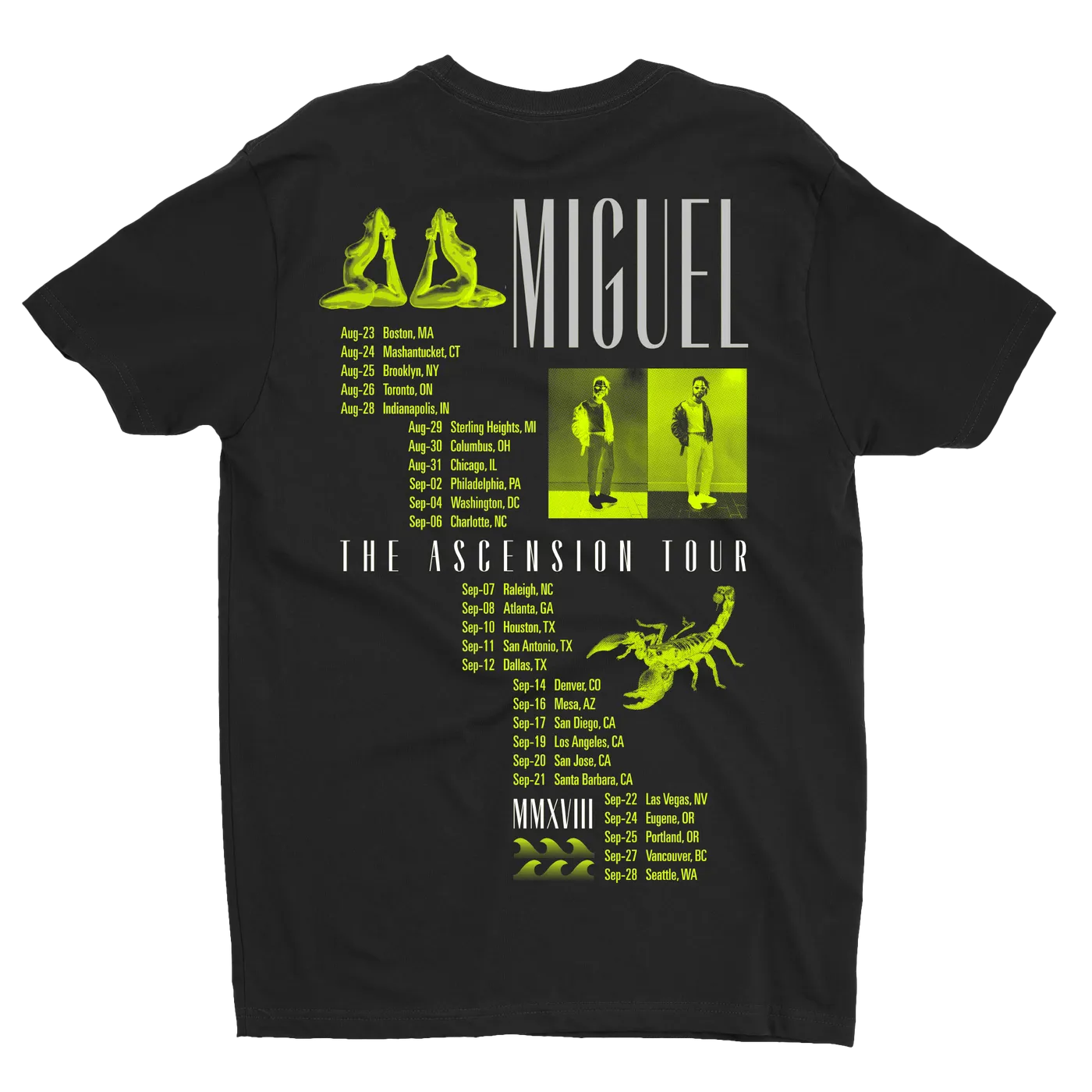 Miguel Black Ascension Tour Tee