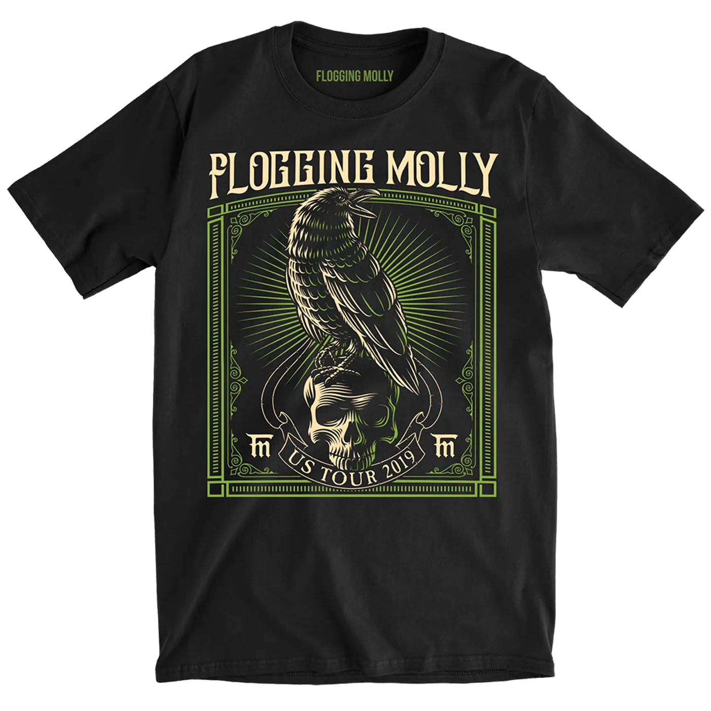 Flogging Molly Raven Tour Tee