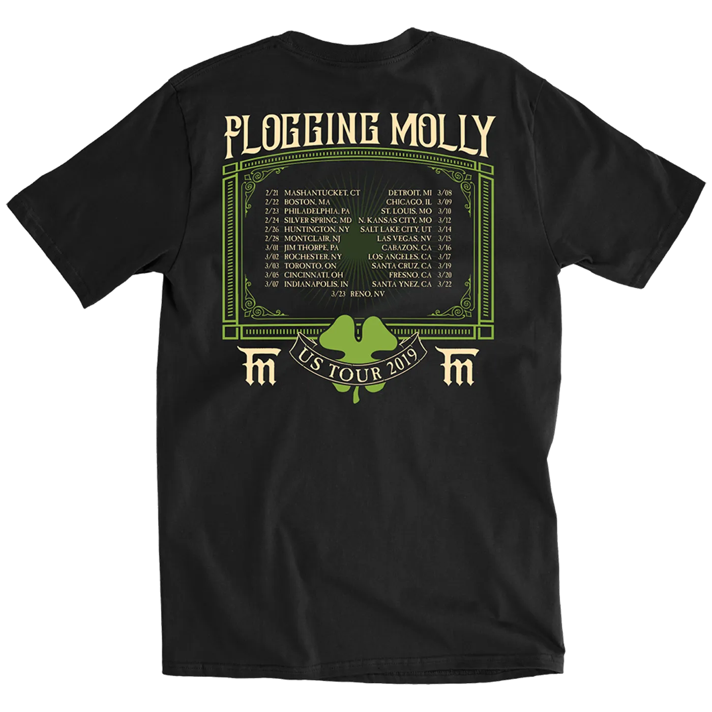 Flogging Molly Raven Tour Tee