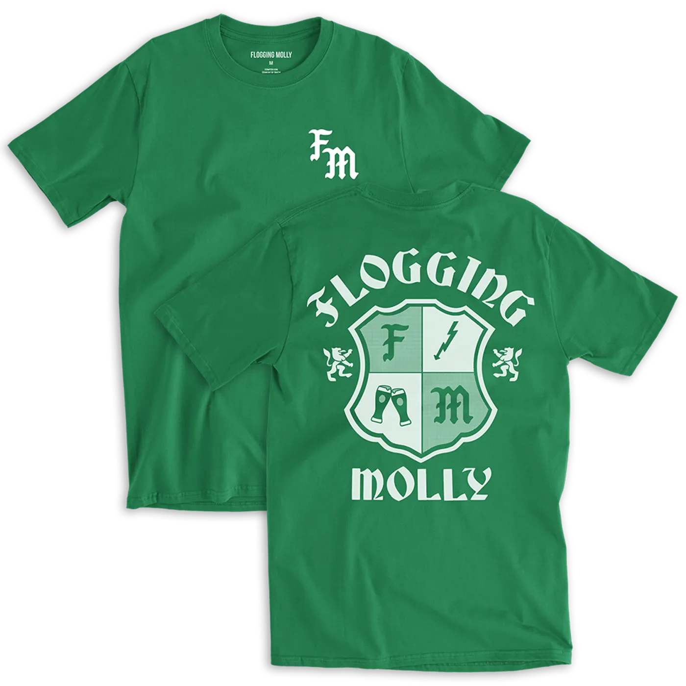 Flogging Molly FM Green Badge Tee