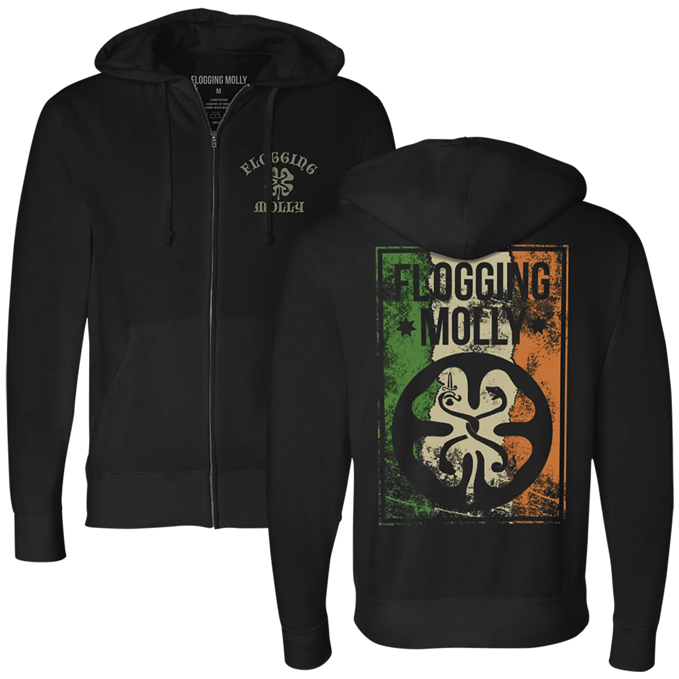 Flogging Molly Split Logo Hoodie