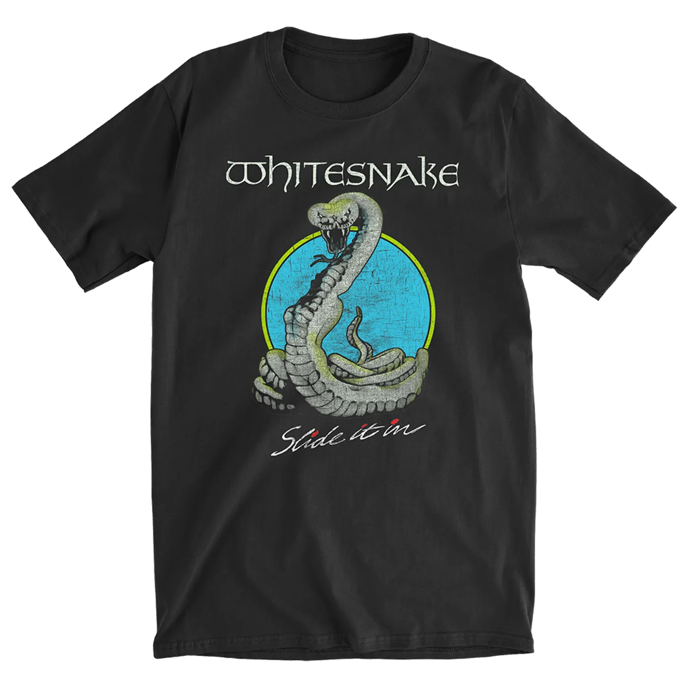 Whitesnake Slide Circle Snake Tee