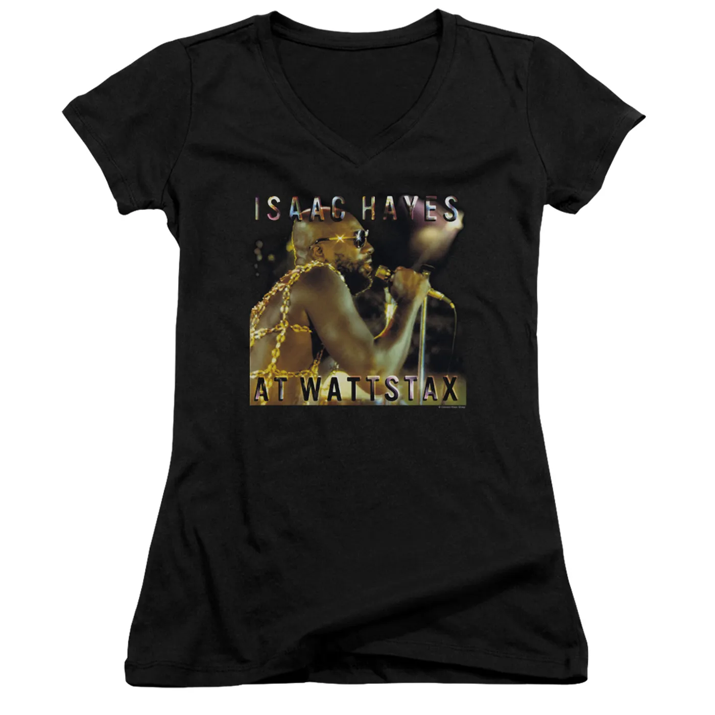 Isaac Hayes Junior's V-Neck Shirt | AT WATTSTAX Junior's Tee