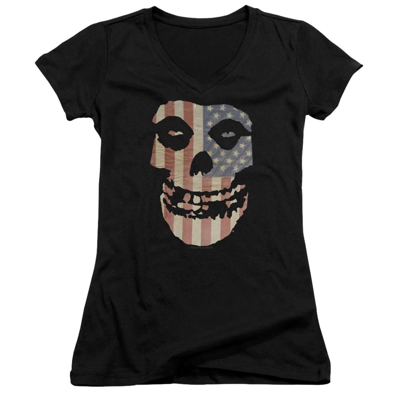 Misfits Junior's V-Neck Shirt | FIEND FLAG Junior's Tee