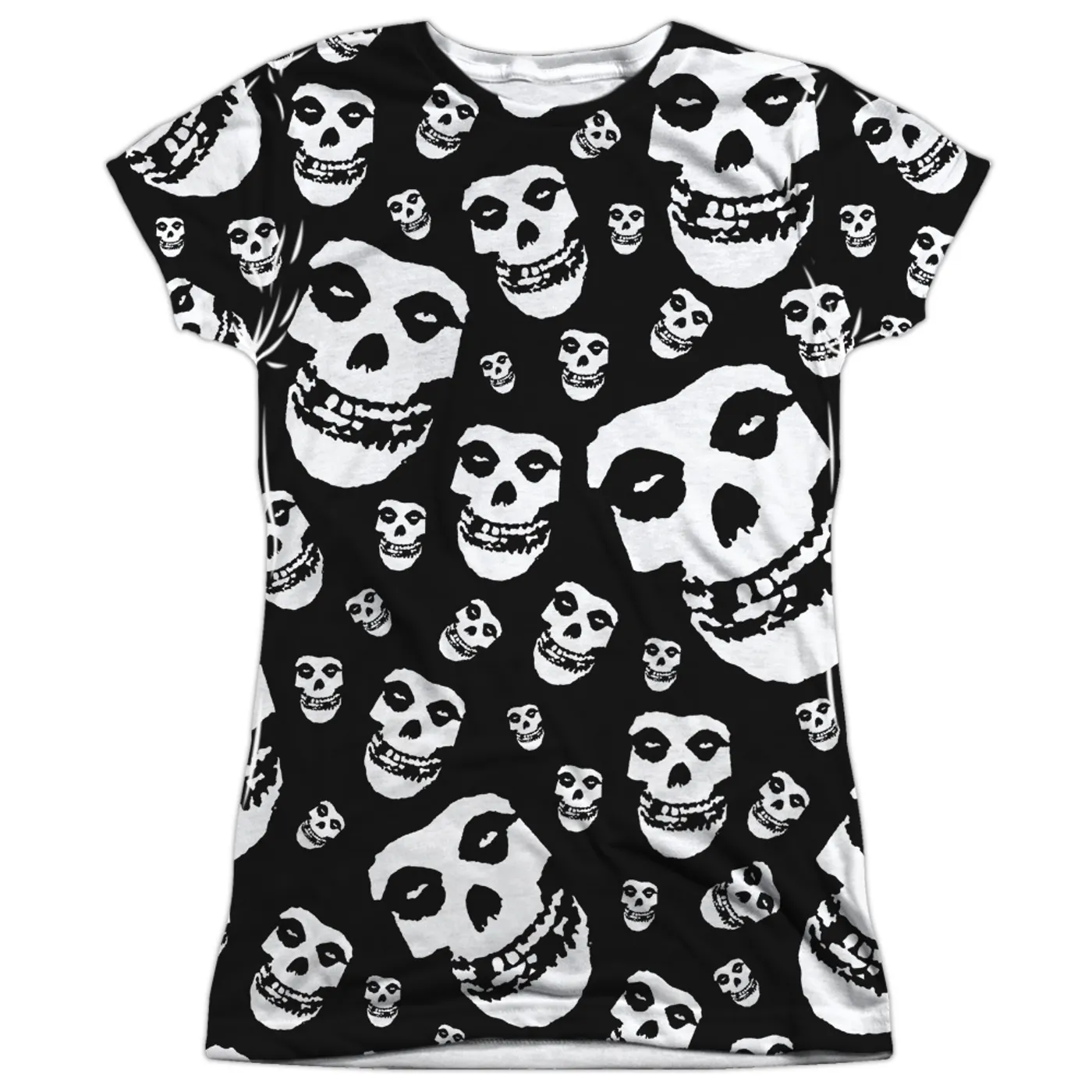 Misfits Junior's T Shirt | FIENDS ALL OVER (FRONT/BACK PRINT) Sublimated Tee