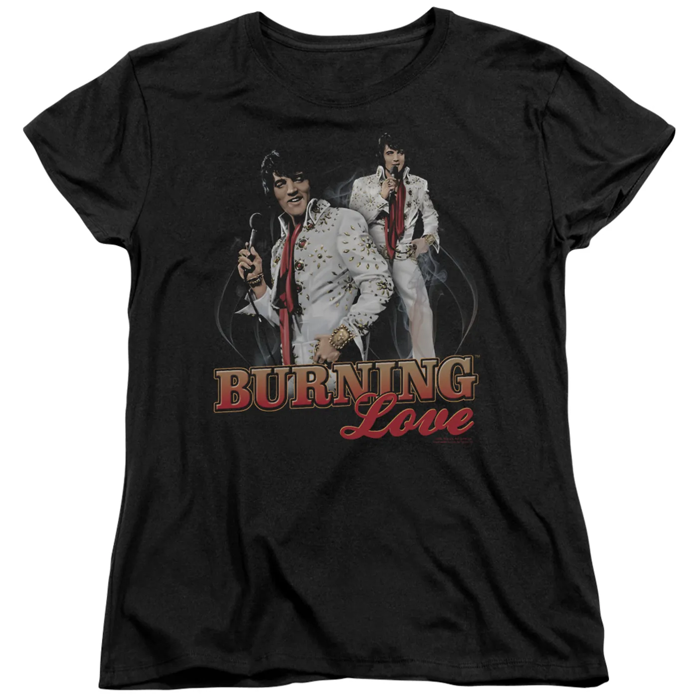 Elvis Presley Women's Shirt | BURNING LOVE Ladies Tee