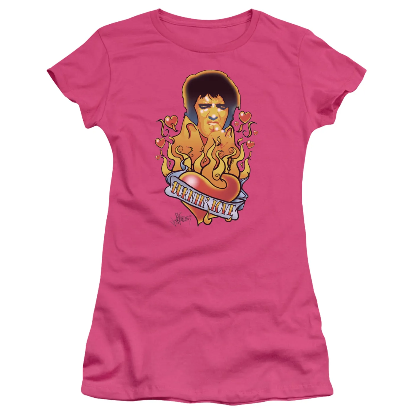 Elvis Presley Juniors Shirt | BURNING LOVE Juniors T Shirt