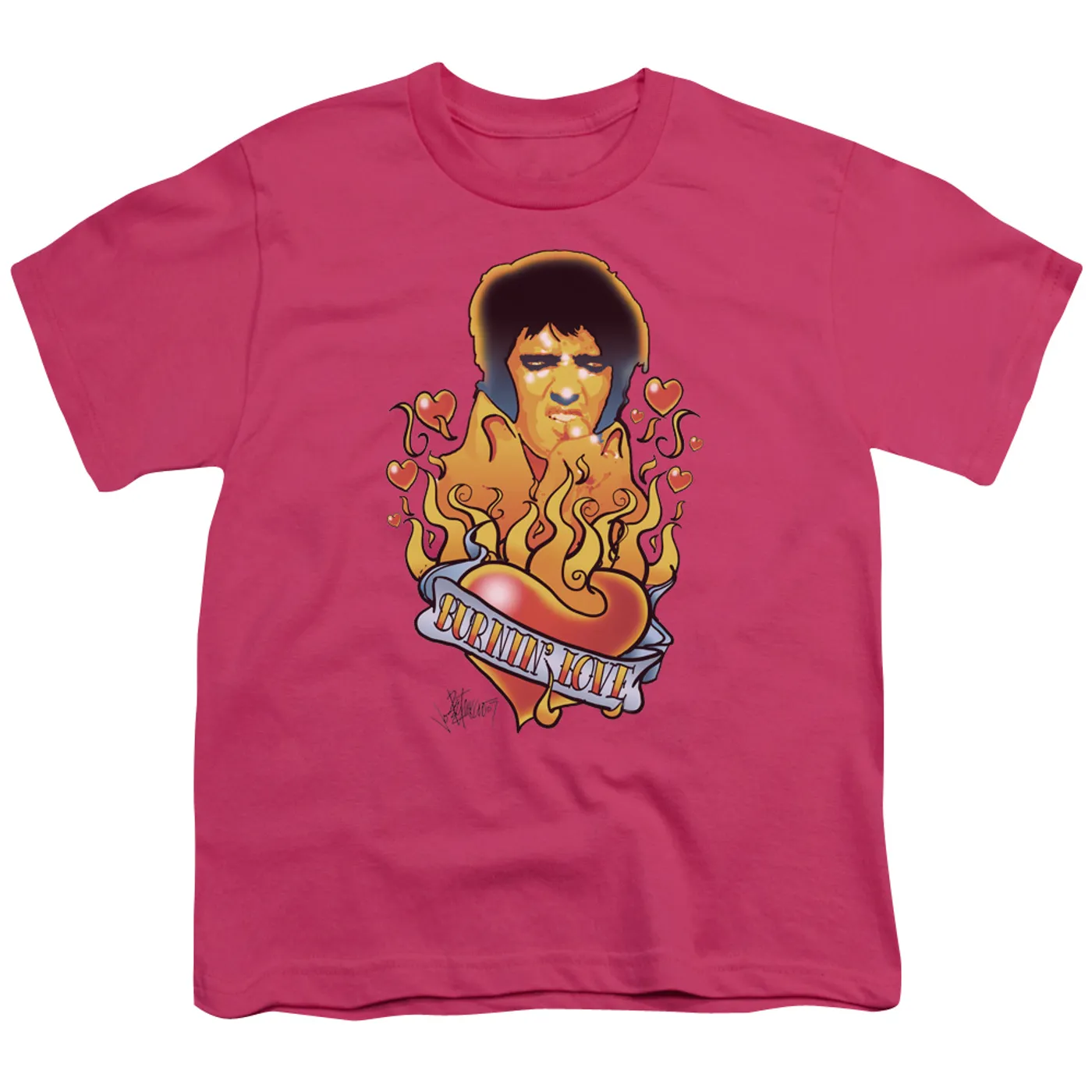 Elvis Presley Youth Tee | BURNING LOVE Youth T Shirt