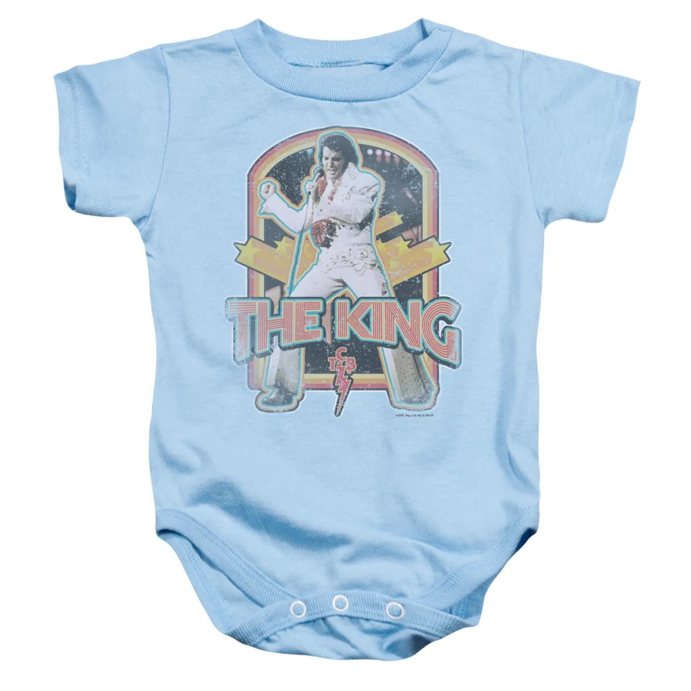 Elvis Presley Baby Onesie | DISTRESSED KING Infant Snapsuit
