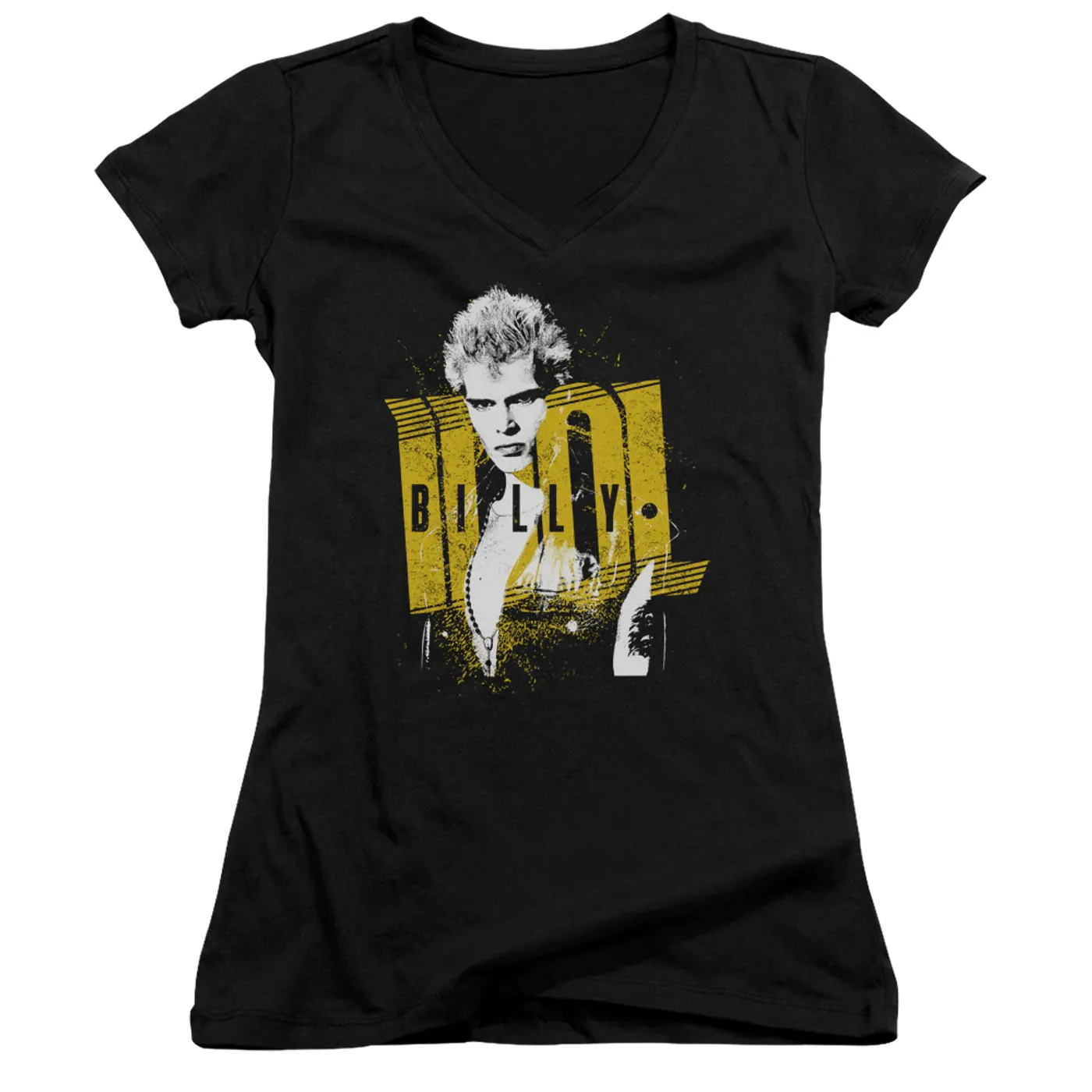 Billy Idol Junior's V-Neck Shirt | BRASH Junior's Tee
