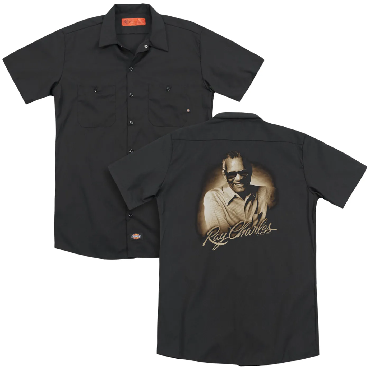 Ray Charles SEPIA  (BACK PRINT)