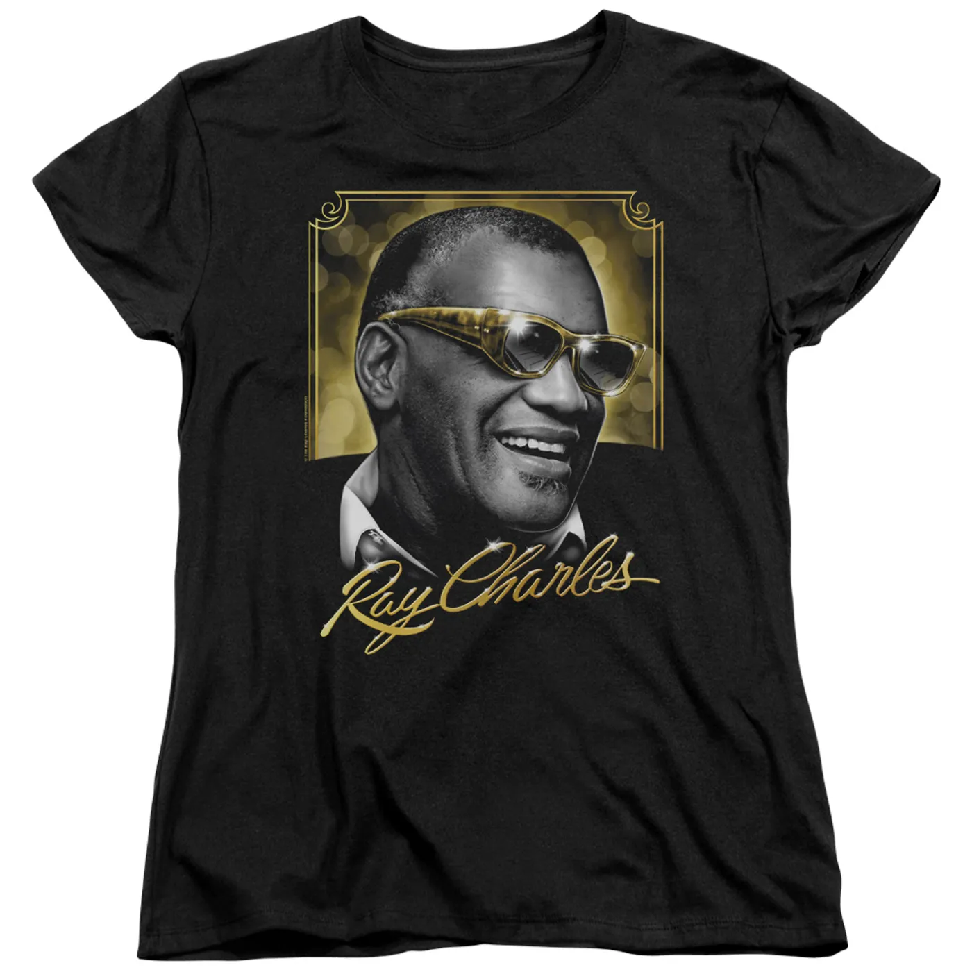 Ray Charles Women's Shirt | GOLDEN GLASSES Ladies Tee
