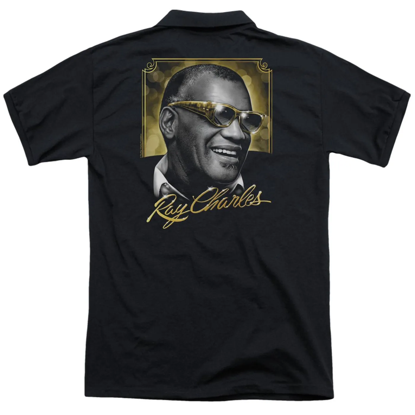 Ray Charles GOLDEN GLASSES  (BACK PRINT)
