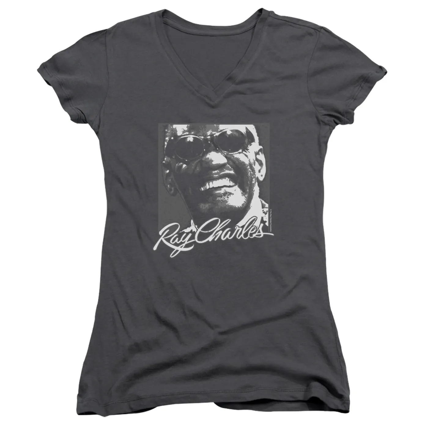 Ray Charles Junior's V-Neck Shirt | SIGNATURE GLASSES Junior's Tee