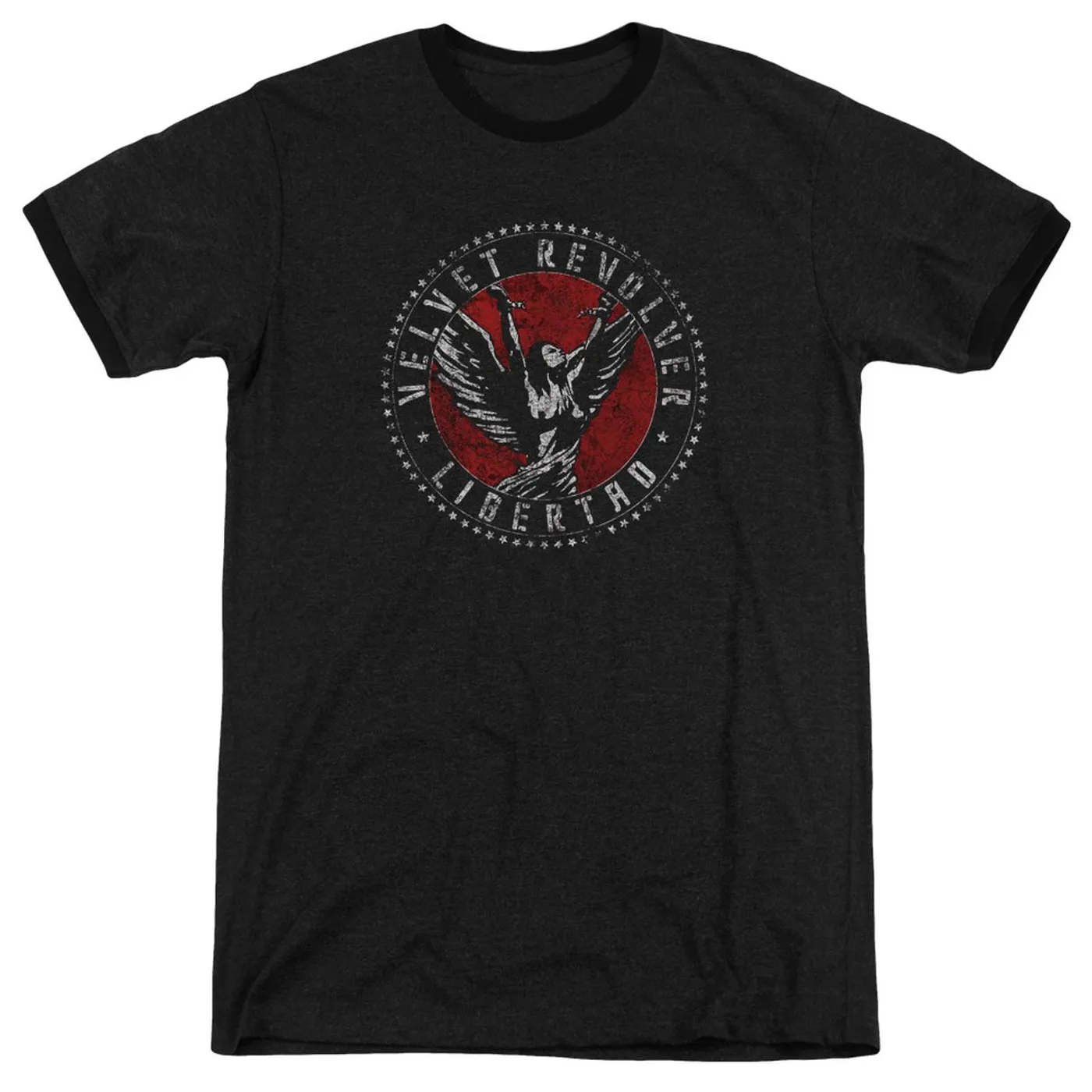 Velvet Revolver Shirt | CIRCLE LOGO Premium Ringer Tee