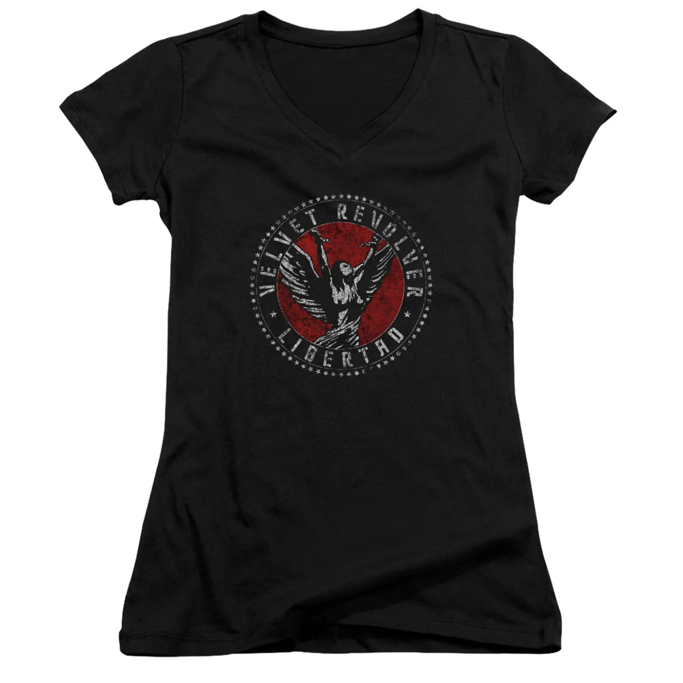Velvet Revolver Junior's V-Neck Shirt | CIRCLE LOGO Junior's Tee