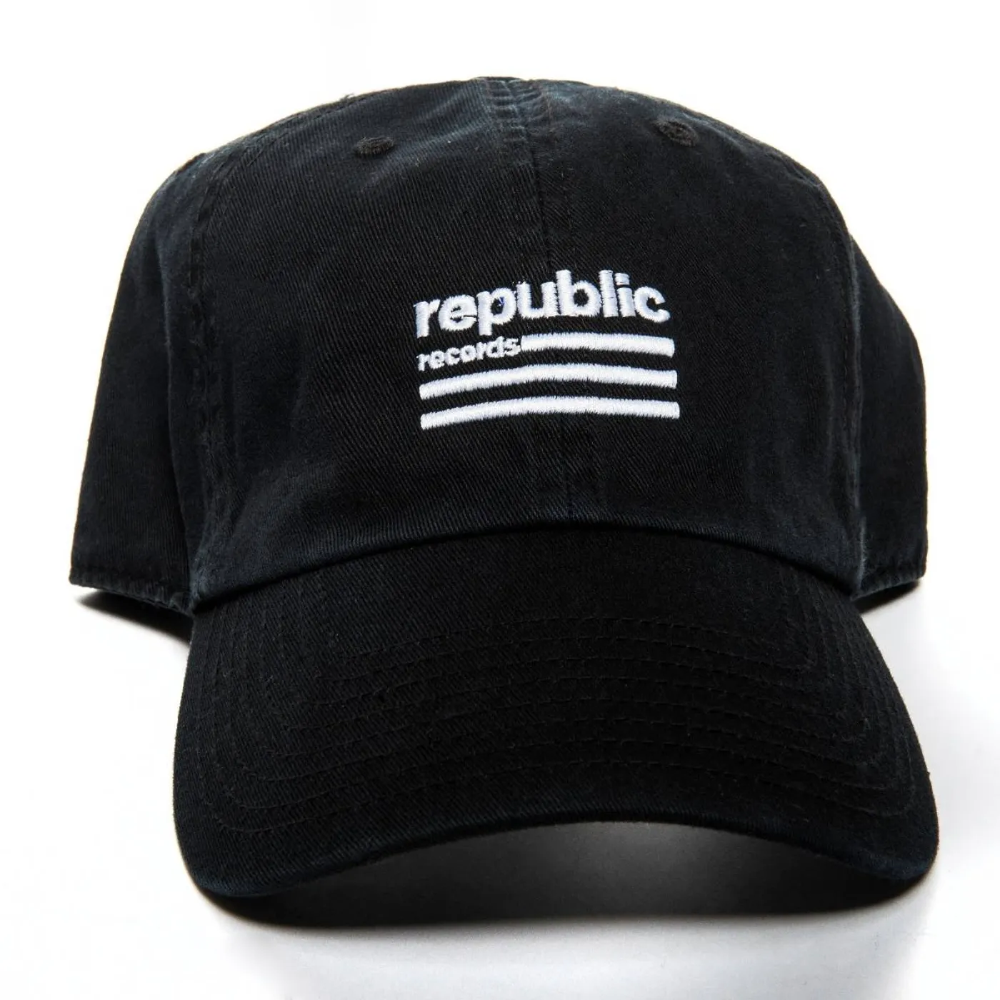 Republic Records Republic white logo, black hat