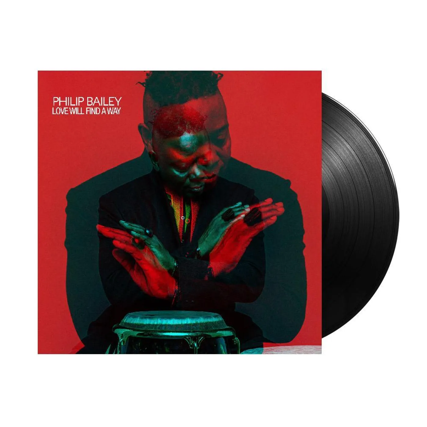 Philip Bailey Love Will Find A Way Autographed LP Jacket