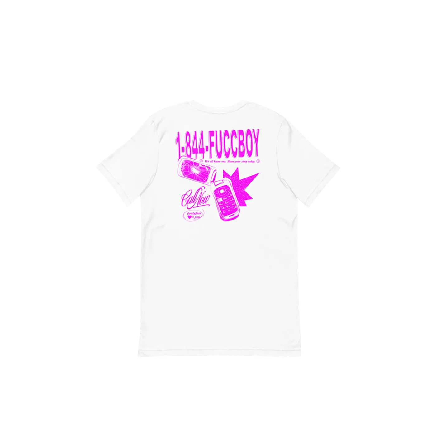 poutyface 844 FUCCBOY White Tee