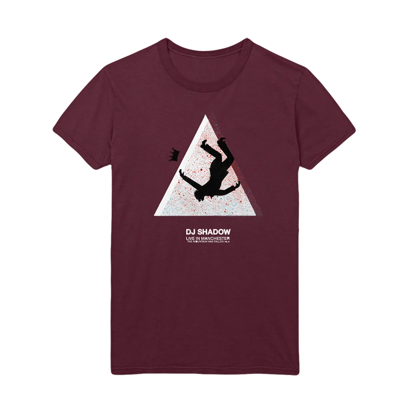 DJ Shadow Live In Manchester: TMHF Tour T-shirt (BURGUNDY)