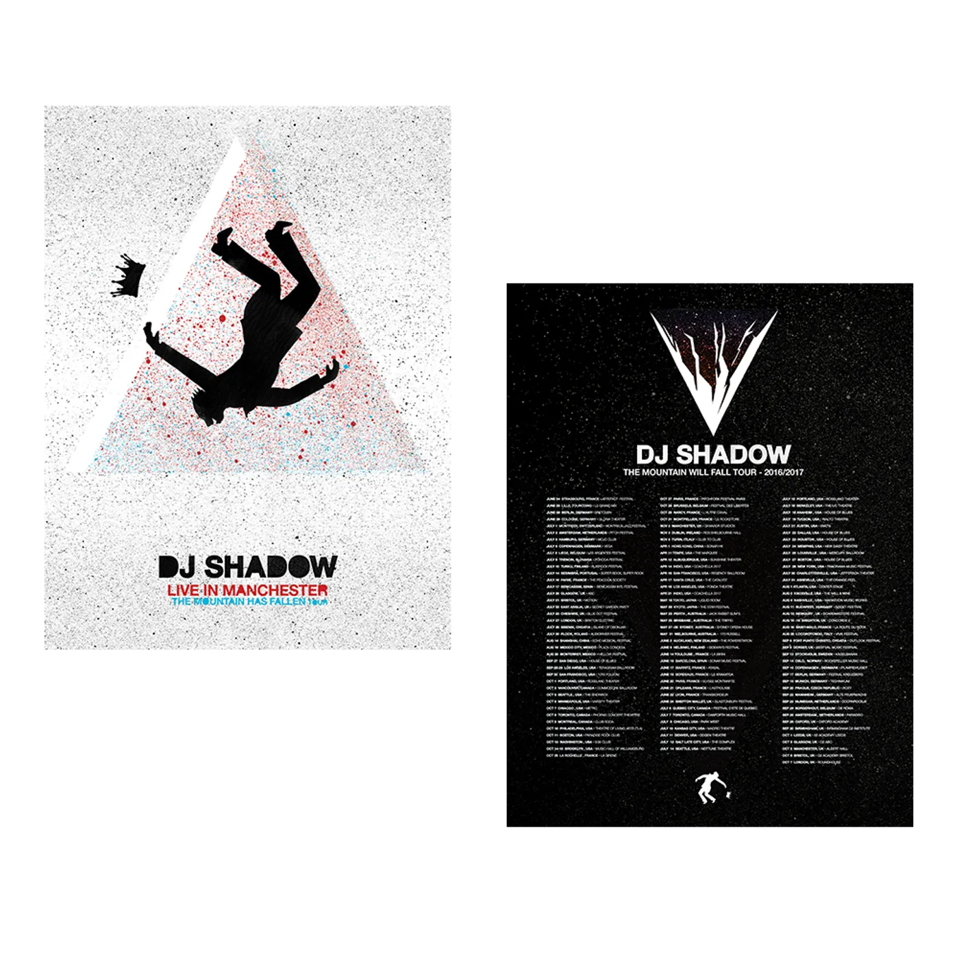 DJ Shadow Live in Manchester: The Mountain Has Fallen Tour Poster