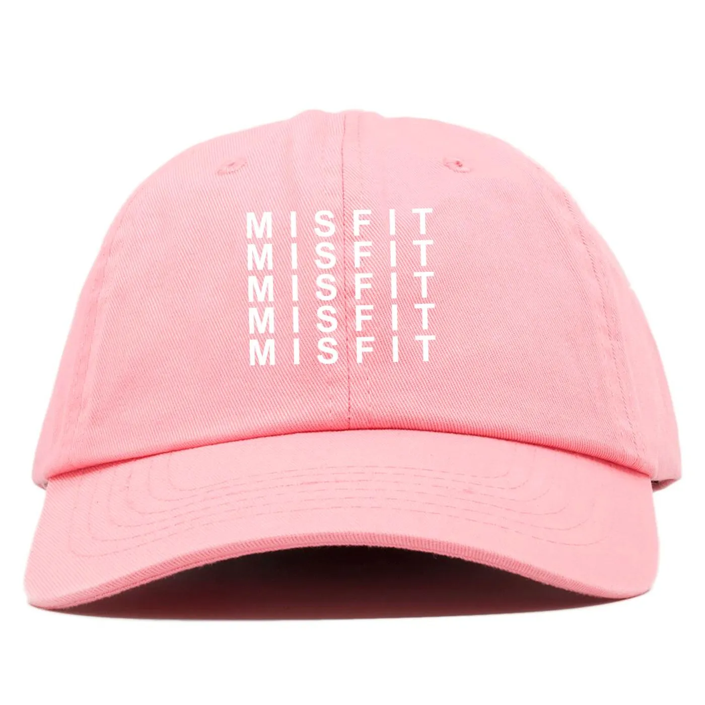 Social Club Misfits Misfit Repeat Pink Dad Cap